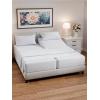 imageRV King Size Sheet Set 72 x 80  4 Piece RV King Bed Sheets  Soft Breathable and Cooling  Designed for Bunks Trailers ampamp Campers  Fits 8 to 10quot Mattress  Luxury Bedding ampamp Wrinkle Free  WhiteWhite
