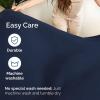 imageRV King Size Sheet Set 72 x 80  4 Piece RV King Bed Sheets  Soft Breathable and Cooling  Designed for Bunks Trailers ampamp Campers  Fits 8 to 10quot Mattress  Luxury Bedding ampamp Wrinkle Free  WhiteNavy Blue