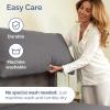 imageRV King Size Sheet Set 72 x 80  4 Piece RV King Bed Sheets  Soft Breathable and Cooling  Designed for Bunks Trailers ampamp Campers  Fits 8 to 10quot Mattress  Luxury Bedding ampamp Wrinkle Free  WhiteDark Grey