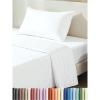 imageExtra Thick Heavyweight Full Size 4 Piece Sheet Set  High End Super Luxury Bed Set  Premium Heavyweight Hotel Quality Sheets with Deep Pockets  EasyFit  UltraSoft Warm and Wrinkle Free  Black01  White