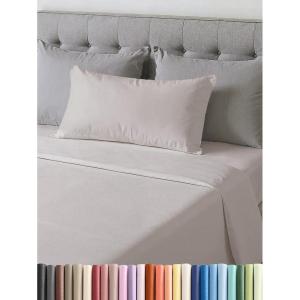 image3 Piece Bed Sheet Set Twin Size  Comfy Breathable ampamp Cooling  UltraSoft Cozy Bedding Set w 816 Inch Deep Pockets  1 Flat ampamp 1 Fitted Sheet ampamp 1 Pillowcase  Wrinkle Free ampamp Fade Resistant  Wheat02  Light Grey