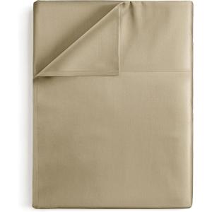 imageFull 400 Thread Count 100 Cotton Flat Sheet  Comfortable Cooling ampamp Breathable Cotton  Top Flat Sheet Only  Luxury Hotel Quality Bedding  Extra Soft ampamp Comfy  Easy Care Wrinkle Free  Burgundy09  Beige