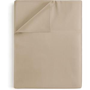 imageFull 400 Thread Count 100 Cotton Flat Sheet  Comfortable Cooling ampamp Breathable Cotton  Top Flat Sheet Only  Luxury Hotel Quality Bedding  Extra Soft ampamp Comfy  Easy Care Wrinkle Free  Burgundy07  Cream