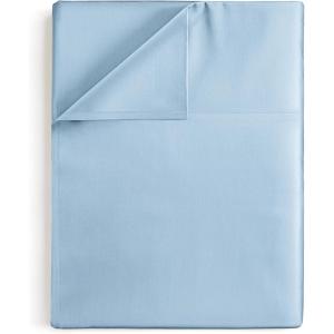 imageFull 400 Thread Count 100 Cotton Flat Sheet  Comfortable Cooling ampamp Breathable Cotton  Top Flat Sheet Only  Luxury Hotel Quality Bedding  Extra Soft ampamp Comfy  Easy Care Wrinkle Free  Burgundy11  Baby Blue