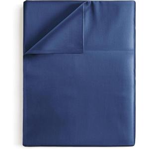 imageFull 400 Thread Count 100 Cotton Flat Sheet  Comfortable Cooling ampamp Breathable Cotton  Top Flat Sheet Only  Luxury Hotel Quality Bedding  Extra Soft ampamp Comfy  Easy Care Wrinkle Free  Burgundy13  Navy Blue