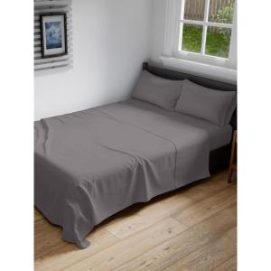 imageRV King Size Sheet Set 72 x 80  4 Piece RV King Bed Sheets  Soft Breathable and Cooling  Designed for Bunks Trailers ampamp Campers  Fits 8 to 10quot Mattress  Luxury Bedding ampamp Wrinkle Free  WhiteDark Grey