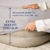 imageAir Mattress Sheet Set for Twin Size  3 Piece Breathable ampamp Cooling Sheets w Extra Deep Pockets  Fits Inflatable ampamp Blow Up Air Mattresses Up to 24 Inches Thick  Ultra Soft ampamp Wrinkle Free  White02  Light Grey