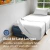imageAir Mattress Sheet Set for Twin Size  3 Piece Breathable ampamp Cooling Sheets w Extra Deep Pockets  Fits Inflatable ampamp Blow Up Air Mattresses Up to 24 Inches Thick  Ultra Soft ampamp Wrinkle Free  White01  White