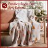 imageChristmas Sherpa Blanket Throw Size  Reversible Sherpa Fleece Blanket  Super Soft Double Sided Throw for Bed Sofa Couch  Thick Warm Cozy ampamp Plush  Xmas Winter Bedding  Christmas Trees 50x6002 Pink Trees