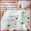 imageChristmas Sherpa Blanket Throw Size  Reversible Sherpa Fleece Blanket  Super Soft Double Sided Throw for Bed Sofa Couch  Thick Warm Cozy ampamp Plush  Xmas Winter Bedding  Christmas Trees 50x6005  Nutcracker
