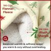imageChristmas Sherpa Blanket Throw Size  Reversible Sherpa Fleece Blanket  Super Soft Double Sided Throw for Bed Sofa Couch  Thick Warm Cozy ampamp Plush  Xmas Winter Bedding  Christmas Trees 50x6001  Trees