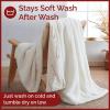 imageChristmas Sherpa Blanket Throw Size  Reversible Sherpa Fleece Blanket  Super Soft Double Sided Throw for Bed Sofa Couch  Thick Warm Cozy ampamp Plush  Xmas Winter Bedding  Christmas Trees 50x6004  Candy Cane