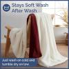 imageChristmas Sherpa Blanket Throw Size  Reversible Sherpa Fleece Blanket  Super Soft Double Sided Throw for Bed Sofa Couch  Thick Warm Cozy ampamp Plush  Xmas Winter Bedding  Christmas Trees 50x6014  Burgundy