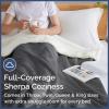 imageChristmas Sherpa Blanket Throw Size  Reversible Sherpa Fleece Blanket  Super Soft Double Sided Throw for Bed Sofa Couch  Thick Warm Cozy ampamp Plush  Xmas Winter Bedding  Christmas Trees 50x6009  Dark Grey