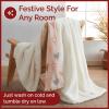 imageChristmas Sherpa Blanket Throw Size  Reversible Sherpa Fleece Blanket  Super Soft Double Sided Throw for Bed Sofa Couch  Thick Warm Cozy ampamp Plush  Xmas Winter Bedding  Christmas Trees 50x6002 Pink Trees