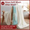 imageChristmas Sherpa Blanket Throw Size  Reversible Sherpa Fleece Blanket  Super Soft Double Sided Throw for Bed Sofa Couch  Thick Warm Cozy ampamp Plush  Xmas Winter Bedding  Christmas Trees 50x6007  Snowy Trees
