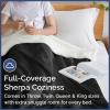 imageChristmas Sherpa Blanket Throw Size  Reversible Sherpa Fleece Blanket  Super Soft Double Sided Throw for Bed Sofa Couch  Thick Warm Cozy ampamp Plush  Xmas Winter Bedding  Christmas Trees 50x6013  Black