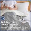 imageChristmas Sherpa Blanket Throw Size  Reversible Sherpa Fleece Blanket  Super Soft Double Sided Throw for Bed Sofa Couch  Thick Warm Cozy ampamp Plush  Xmas Winter Bedding  Christmas Trees 50x6008  Grey