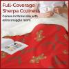 imageChristmas Sherpa Blanket Throw Size  Reversible Sherpa Fleece Blanket  Super Soft Double Sided Throw for Bed Sofa Couch  Thick Warm Cozy ampamp Plush  Xmas Winter Bedding  Christmas Trees 50x6003 Gingerbread Man