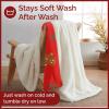 imageChristmas Sherpa Blanket Throw Size  Reversible Sherpa Fleece Blanket  Super Soft Double Sided Throw for Bed Sofa Couch  Thick Warm Cozy ampamp Plush  Xmas Winter Bedding  Christmas Trees 50x6003 Gingerbread Man