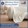 imageChristmas Sherpa Blanket Throw Size  Reversible Sherpa Fleece Blanket  Super Soft Double Sided Throw for Bed Sofa Couch  Thick Warm Cozy ampamp Plush  Xmas Winter Bedding  Christmas Trees 50x6011  Ivory