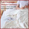 imageChristmas Sherpa Blanket Throw Size  Reversible Sherpa Fleece Blanket  Super Soft Double Sided Throw for Bed Sofa Couch  Thick Warm Cozy ampamp Plush  Xmas Winter Bedding  Christmas Trees 50x6004  Candy Cane