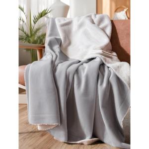 imageChristmas Sherpa Blanket Throw Size  Reversible Sherpa Fleece Blanket  Super Soft Double Sided Throw for Bed Sofa Couch  Thick Warm Cozy ampamp Plush  Xmas Winter Bedding  Christmas Trees 50x6008  Grey