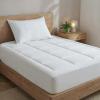 imageMattress Pad Queen Size  Quilted Fitted Mattress Protector  Cotton Pillow Top Cover w 816quot Deep Pockets  Thick Comfy ampamp Plush  Cooling Breathable ampamp Noiseless  Machine Washable  60 x 80WhiteWhite