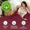 image400 Thread Count Cotton Sheet Set  Cal King Size 100 Cotton Sheets  Easily Fits 8quot to 16quot Mattress  SilkySoft Wrinkle Free ampamp Comfortable  Deep Pockets ampamp Hotel Quality Bedding Set  Light Grey15  Burgundy