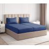 image400 Thread Count Cotton Sheet Set  Cal King Size 100 Cotton Sheets  Easily Fits 8quot to 16quot Mattress  SilkySoft Wrinkle Free ampamp Comfortable  Deep Pockets ampamp Hotel Quality Bedding Set  Light Grey13  Navy Blue