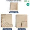image400 Thread Count Cotton Sheet Set  Cal King Size 100 Cotton Sheets  Easily Fits 8quot to 16quot Mattress  SilkySoft Wrinkle Free ampamp Comfortable  Deep Pockets ampamp Hotel Quality Bedding Set  Light Grey07  Cream