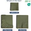 image400 Thread Count Cotton Sheet Set  Cal King Size 100 Cotton Sheets  Easily Fits 8quot to 16quot Mattress  SilkySoft Wrinkle Free ampamp Comfortable  Deep Pockets ampamp Hotel Quality Bedding Set  Light Grey17  Sage Green