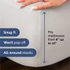 imageSheets Queen Size  Cooling Sheets for Queen  100 Rayon Derived from Bamboo  Soft Breathable Hotel Luxury Bedding  1 Flat 1 Fitted ampamp 2 Pillowcases w 16 Inch Deep Pockets  Emerald Green02  Light Grey