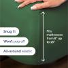 imageSheets Queen Size  Cooling Sheets for Queen  100 Rayon Derived from Bamboo  Soft Breathable Hotel Luxury Bedding  1 Flat 1 Fitted ampamp 2 Pillowcases w 16 Inch Deep Pockets  Emerald Green06  Emerald Green