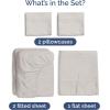 imageSheets Queen Size  Cooling Sheets for Queen  100 Rayon Derived from Bamboo  Soft Breathable Hotel Luxury Bedding  1 Flat 1 Fitted ampamp 2 Pillowcases w 16 Inch Deep Pockets  Emerald Green02  Light Grey