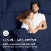 imageSheets Queen Size  Cooling Sheets for Queen  100 Rayon Derived from Bamboo  Soft Breathable Hotel Luxury Bedding  1 Flat 1 Fitted ampamp 2 Pillowcases w 16 Inch Deep Pockets  Emerald Green04  Navy Blue