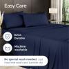 imageSheets Queen Size  Cooling Sheets for Queen  100 Rayon Derived from Bamboo  Soft Breathable Hotel Luxury Bedding  1 Flat 1 Fitted ampamp 2 Pillowcases w 16 Inch Deep Pockets  Emerald Green04  Navy Blue