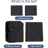 imageSheets Queen Size  Cooling Sheets for Queen  100 Rayon Derived from Bamboo  Soft Breathable Hotel Luxury Bedding  1 Flat 1 Fitted ampamp 2 Pillowcases w 16 Inch Deep Pockets  Emerald Green07  Black