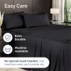 imageSheets Queen Size  Cooling Sheets for Queen  100 Rayon Derived from Bamboo  Soft Breathable Hotel Luxury Bedding  1 Flat 1 Fitted ampamp 2 Pillowcases w 16 Inch Deep Pockets  Emerald Green07  Black
