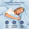 imageQueen Pillow Cases Set of 4  Ultra Soft Hotel Quality Pillowcase Covers  Comfy Cozy ampamp Wrinkle Free  Shrink Stain ampamp Fade Resistant  Machine Washable Pillow Protectors  4 Piece Set  Terracotta18  Sky Blue