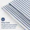 imageQueen Pillow Cases Set of 4  Ultra Soft Hotel Quality Pillowcase Covers  Comfy Cozy ampamp Wrinkle Free  Shrink Stain ampamp Fade Resistant  Machine Washable Pillow Protectors  4 Piece Set  Terracotta41  Blue Stripes 2