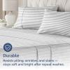 imageQueen Pillow Cases Set of 4  Ultra Soft Hotel Quality Pillowcase Covers  Comfy Cozy ampamp Wrinkle Free  Shrink Stain ampamp Fade Resistant  Machine Washable Pillow Protectors  4 Piece Set  Terracotta43  Grey Stripes 2