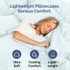 imageQueen Pillow Cases Set of 4  Ultra Soft Hotel Quality Pillowcase Covers  Comfy Cozy ampamp Wrinkle Free  Shrink Stain ampamp Fade Resistant  Machine Washable Pillow Protectors  4 Piece Set  Terracotta17  Ice Blue