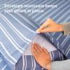imageQueen Pillow Cases Set of 4  Ultra Soft Hotel Quality Pillowcase Covers  Comfy Cozy ampamp Wrinkle Free  Shrink Stain ampamp Fade Resistant  Machine Washable Pillow Protectors  4 Piece Set  Terracotta44  Blue Stripes 3