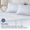imageQueen Pillow Cases Set of 4  Ultra Soft Hotel Quality Pillowcase Covers  Comfy Cozy ampamp Wrinkle Free  Shrink Stain ampamp Fade Resistant  Machine Washable Pillow Protectors  4 Piece Set  Terracotta41  Blue Stripes 2