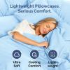 imageQueen Pillow Cases Set of 4  Ultra Soft Hotel Quality Pillowcase Covers  Comfy Cozy ampamp Wrinkle Free  Shrink Stain ampamp Fade Resistant  Machine Washable Pillow Protectors  4 Piece Set  Terracotta19  Baby Blue