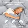 imageQueen Pillow Cases Set of 4  Ultra Soft Hotel Quality Pillowcase Covers  Comfy Cozy ampamp Wrinkle Free  Shrink Stain ampamp Fade Resistant  Machine Washable Pillow Protectors  4 Piece Set  Terracotta05  Steel Blue