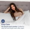 imageQueen Pillow Cases Set of 4  Ultra Soft Hotel Quality Pillowcase Covers  Comfy Cozy ampamp Wrinkle Free  Shrink Stain ampamp Fade Resistant  Machine Washable Pillow Protectors  4 Piece Set  Terracotta43  Grey Stripes 2