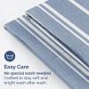 imageQueen Pillow Cases Set of 4  Ultra Soft Hotel Quality Pillowcase Covers  Comfy Cozy ampamp Wrinkle Free  Shrink Stain ampamp Fade Resistant  Machine Washable Pillow Protectors  4 Piece Set  Terracotta44  Blue Stripes 3