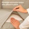 imageQueen Pillow Cases Set of 4  Ultra Soft Hotel Quality Pillowcase Covers  Comfy Cozy ampamp Wrinkle Free  Shrink Stain ampamp Fade Resistant  Machine Washable Pillow Protectors  4 Piece Set  Terracotta12  Heathered Beige